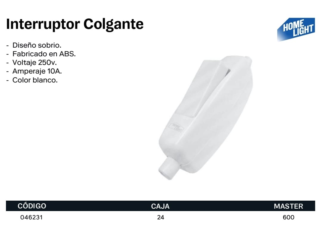 INTERRUPTOR COLGANTE HL